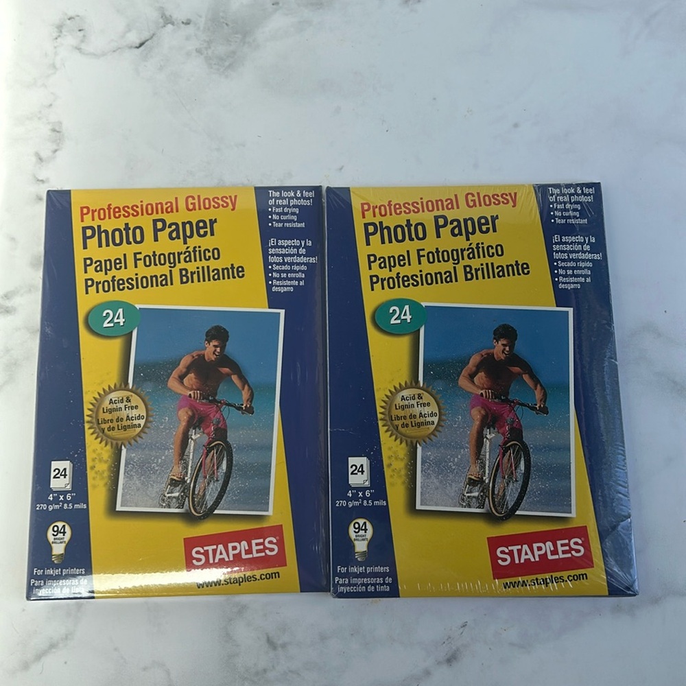 Set of 2 Photo Paper -- 4"x6"